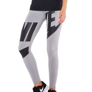 Nike Women's Sportswear Leg-A-See Exploded Logo Leggings dark grey heather Med